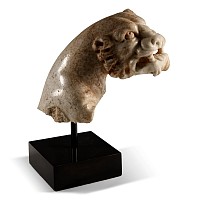 Roman Marble Panther Protome Fragment