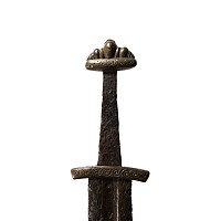 Viking Age Iron Sword with Bronze Hilt