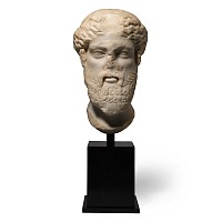 Roman Marble Head of Dionysus