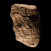 Mesopotamian Cuneiform Tablet Squashed in Hand