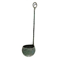 Roman Bronze Ladle with Twisted Handle