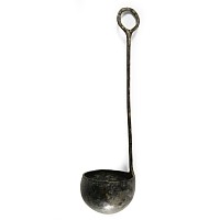 Roman Bronze Ladle with Loop Handle