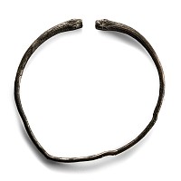 Achaemenid Silver Torc with Animal Heads