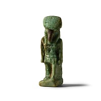 Egyptian Faience Amulet of Montu, God of War