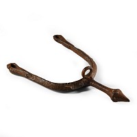 Carolingian Iron Spur with Silver Studs