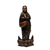 Jacobean Painted Wooden Figure