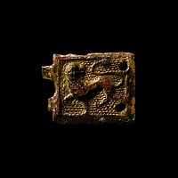 Medieval Gilt Zoomorphic Buckle Plate