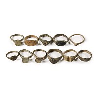 Roman and Byzantine Bronze Ring Group