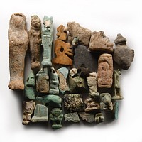 Egyptian Faience Amulet and Fragment Group