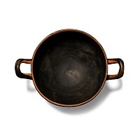Greek Attic Black Figure Ware Kylix with Chariot Scene
