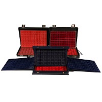 Cabinets & Accessories - Three Collector's Cases with a Total of 14 Trays