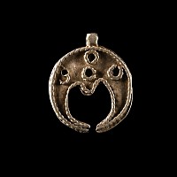 Late Roman Silver Lunar Pendant