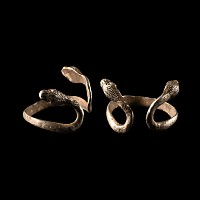 Egyptian Silver Double-Headed Snake Ring