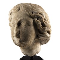 Roman Marble Statue Head