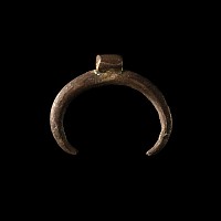Roman Silver Lunar Pendant