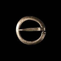 Medieval Silver Ring Brooch