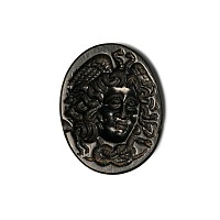 Graeco-Roman Green Jasper Gemstone with Medusa