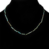 Egyptian Turquoise Faience Bead Necklace