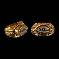 Roman Gold 'Good Fortune' Cameo Ring