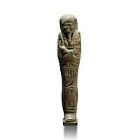 Egyptian Blue Glazed Shabti for Son of Ta-heb