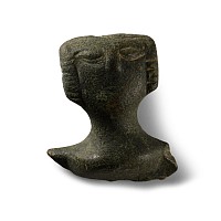 Medieval Bronze Shrine Head