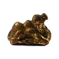 Chinese Gilt Copper Crouching Camel