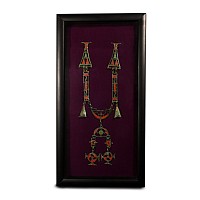 Late Iron Age Celtic Enamelled Bronze Brooch Set