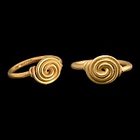 Iron Age Celtic Coiled Gold Ring