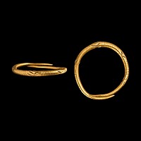 Iron Age Celtic Decorated Gold Ring