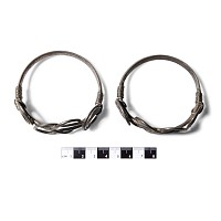 Iron Age Celtic Coiled Silver Bracelet Pair