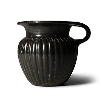 Greek High-Glazed Fluted Cup