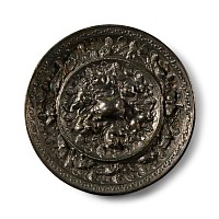 Chinese Tang Tinned Bronze Mirror with Monkeys