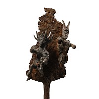 Roman Votive Iron Military Standard with Faunus and Sol Invictus