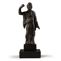 Roman Bronze Statuette of Athena