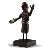 Etruscan Bronze Statuette with Offering