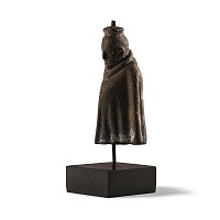 Roman Bronze Grotesque Figure with Paenula