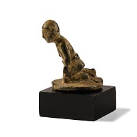 Roman Bronze Statuette of a Germanic Captive