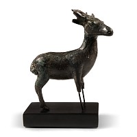 Post Medieval Bronze Deer Statuette