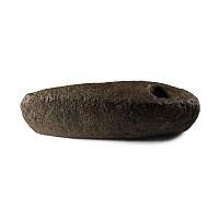 Large Stone Age Pierced Boat-Shaped Axehead