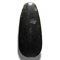 Stone Age Papuan Polished Black Stone Axehead