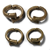 Large African Slave Trade Manilla Currency Bracelet Group
