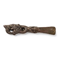 Anglo-Scandinavian Viking Bronze Fenris Wolf Strap End