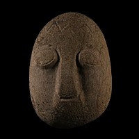 Celtic Style Stone Head of a Deity