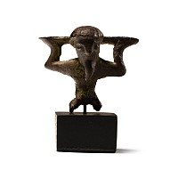 Etruscan Bronze Telamon Statuette