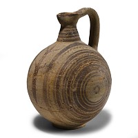 Cypriot Trefoil-Mouthed Pottery Jug with Geometric Motif