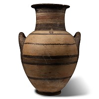 Very Large Cypriot Bichrome Ware Pottery Amphora