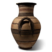 Very Large Cypriot Bichrome Ware Pottery Amphora