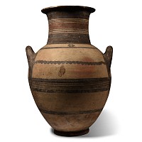 Very Large Cypriot Bichrome Ware Pottery Amphora
