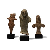 Western Asiatic Terracotta Votive Idol Group