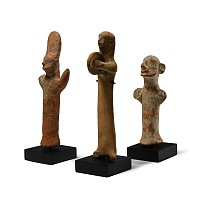 Western Asiatic Terracotta Votive Idol Group